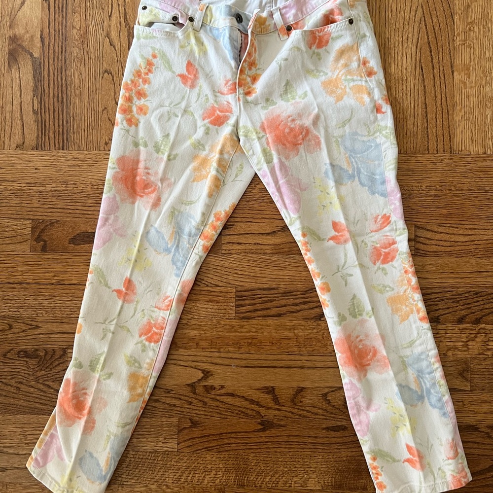 Lauren Jeans Company Ralph Lauren women’s floral pants